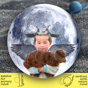 DIGITAL | square sticker | GEMINI SUN | Capricorn Moon