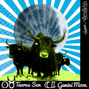 DIGITAL | square sticker | TAURUS SUN | gemini moon