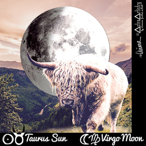 DIGITAL | square sticker | TAURUS SUN | virgo moon