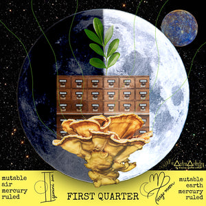DIGITAL | square sticker | GEMINI SUN | Virgo Moon | First Quarter Moon
