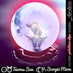 DIGITAL | sauare sticker | TAURUS SUN | scorpio moon