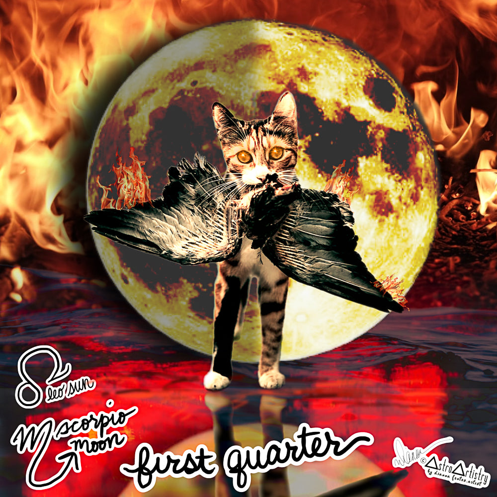 DIGITAL | square sticker | LEO SUN | scorpio moon | 2022