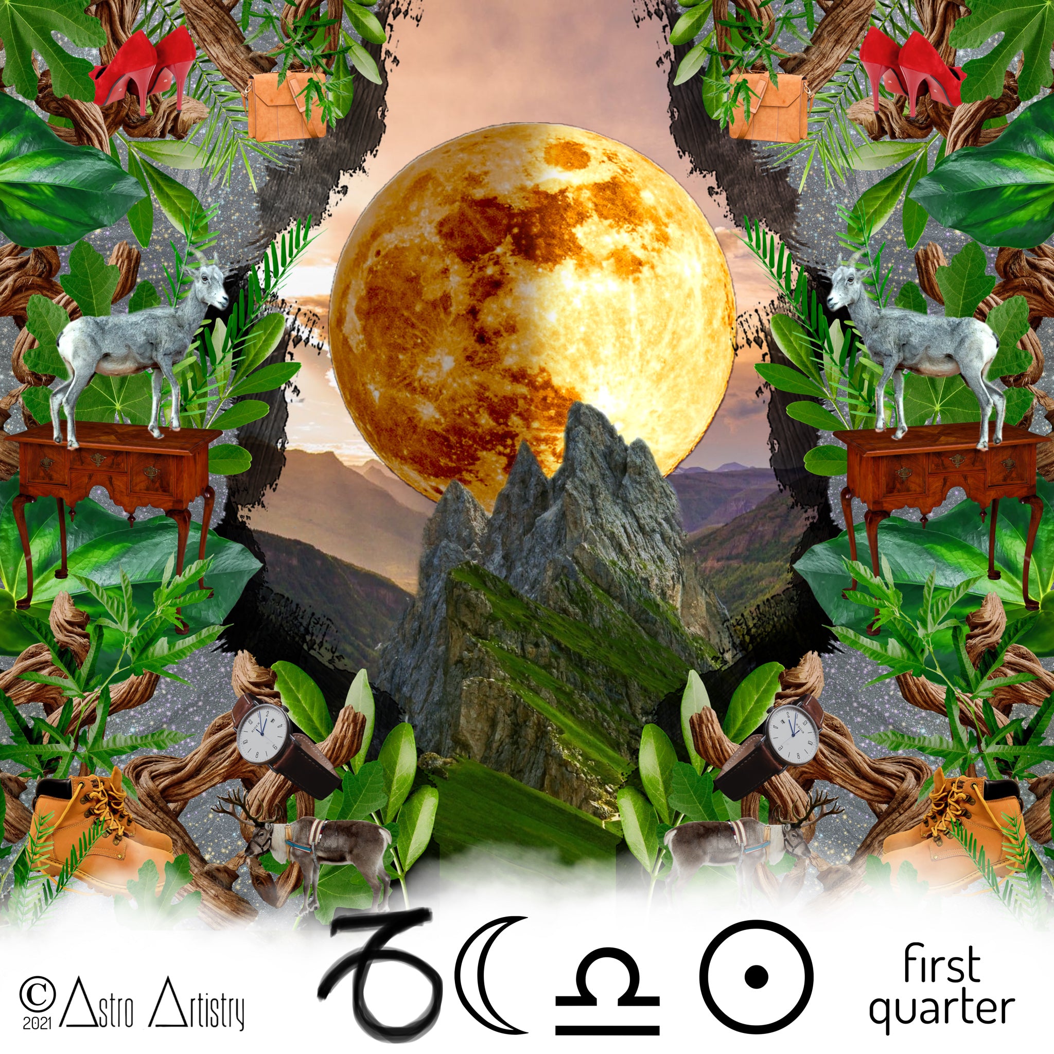 DIGITAL | square sticker | LIBRA SUN | capricorn moon
