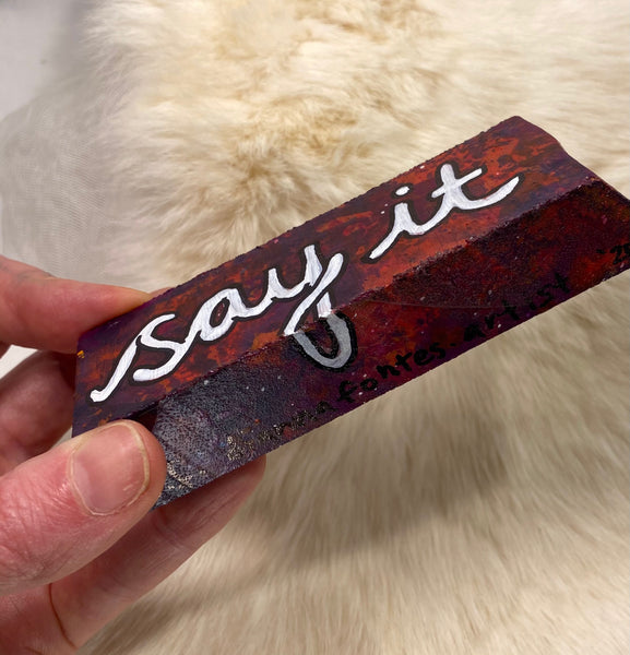 JUST BE BLOCK | say it : be it (two sided)
