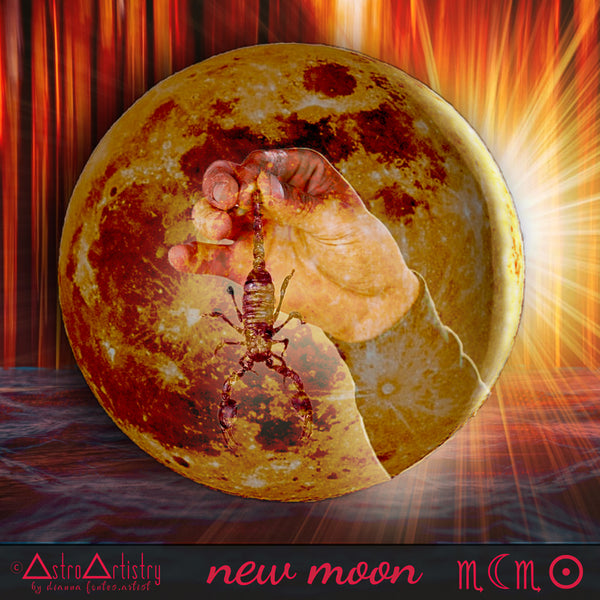 DIGITAL | square sticker | SCORPIO SUN | scorpio moon