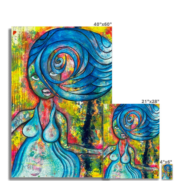 Water Goddess Wall Art Poster