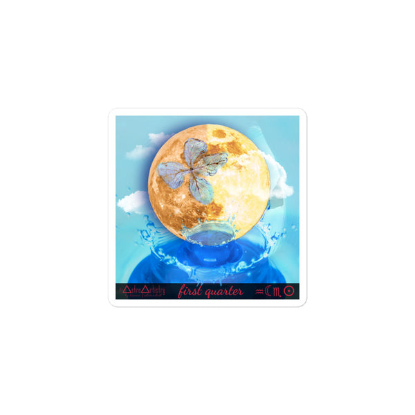 DIGITAL | square sticker | SCORPIO SUN | aquarius moon