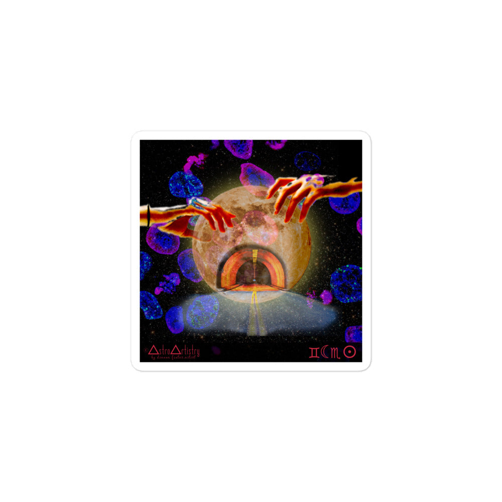 DIGITAL | square sticker | SCORPIO SUN | gemini moon