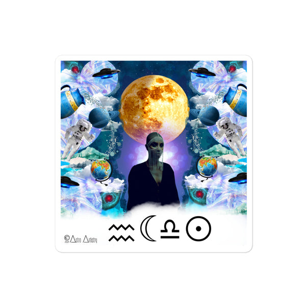 DIGITAL | square sticker | LIBRA SUN | aquarius moon