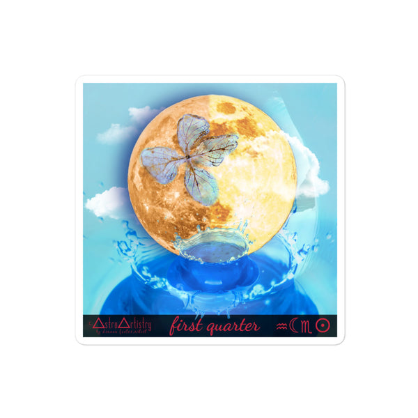DIGITAL | square sticker | SCORPIO SUN | aquarius moon