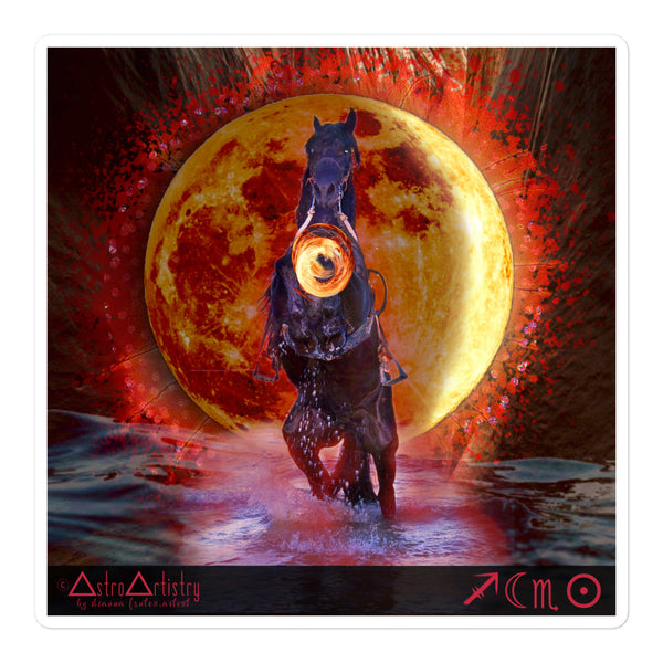 DIGITAL | square sticker | SCORPIO SUN | sagittarius moon