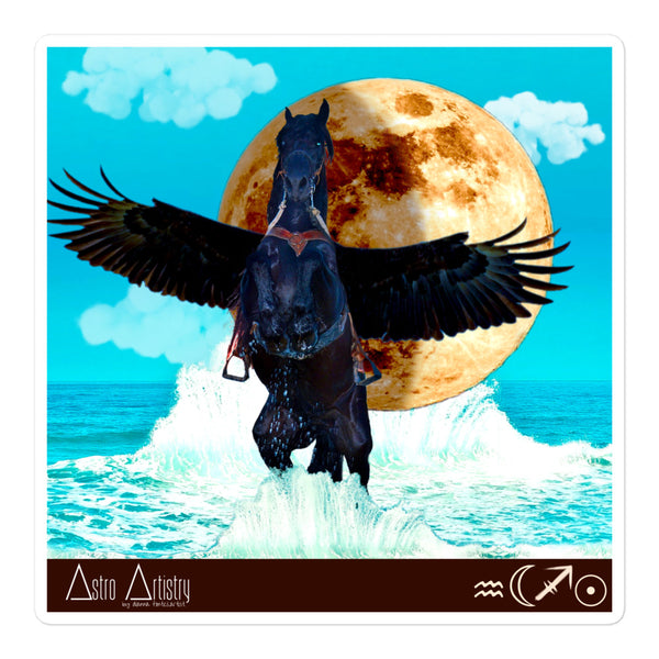 DIGITAL | square sticker | SAGITTARIUS SUN | aquarius moon